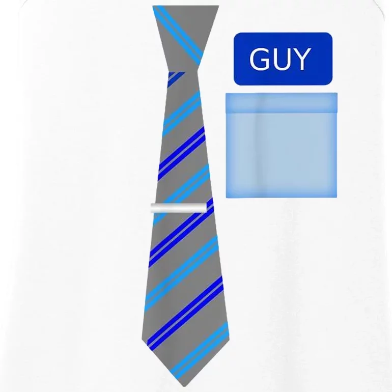 Guy Office Suit And Tie Costume Ladies Essential Tank