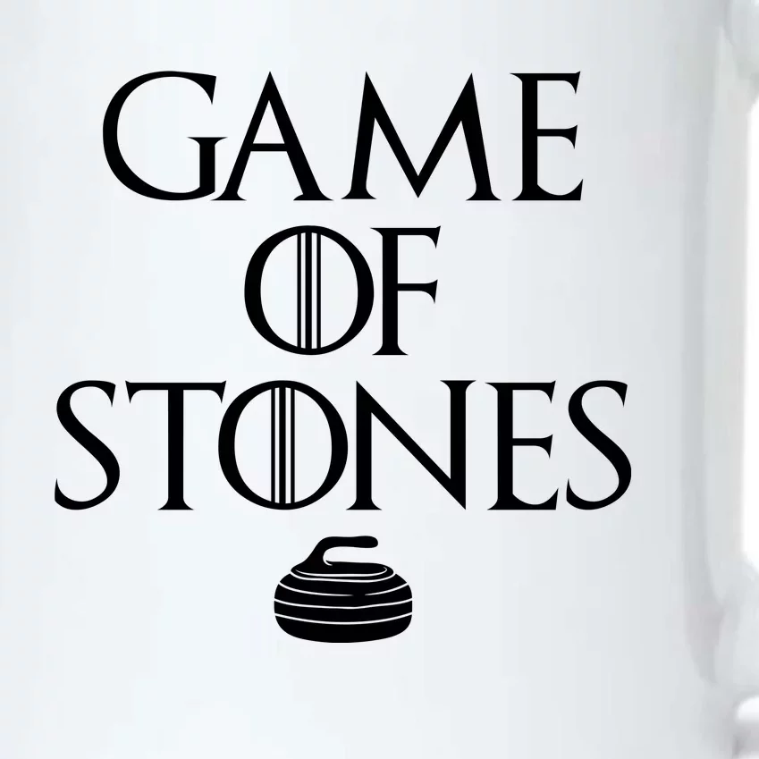 Game Of Stones Curler Parody Black Color Changing Mug