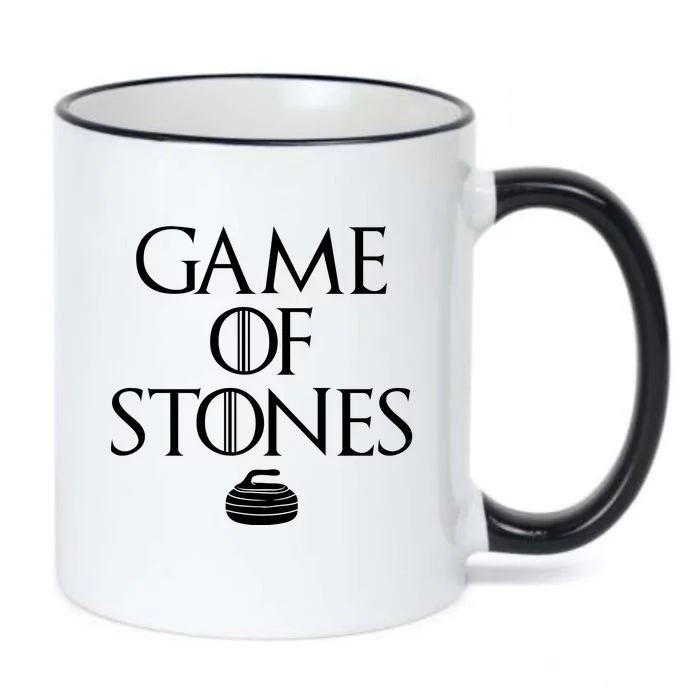 Game Of Stones Curler Parody Black Color Changing Mug