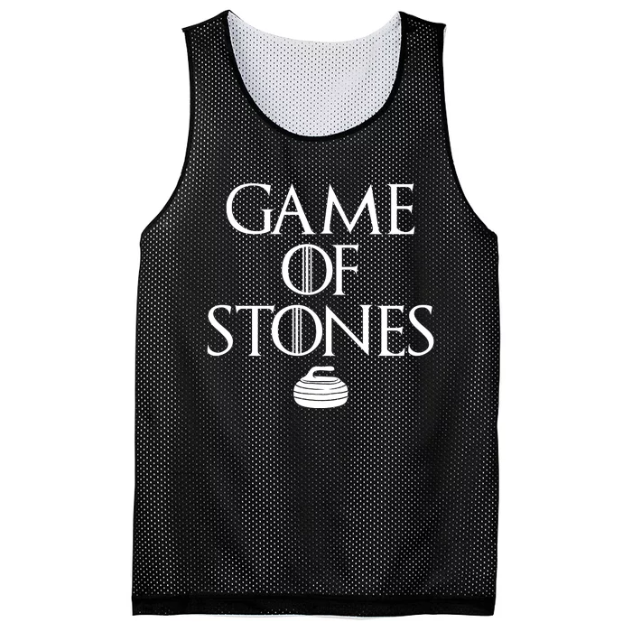 Game Of Stones Curler Parody Mesh Reversible Basketball Jersey Tank