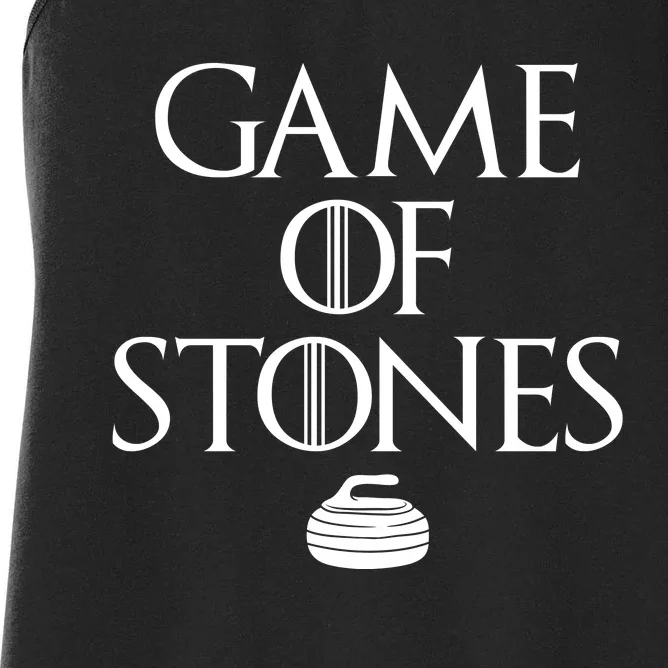 Game Of Stones Curler Parody Women's Racerback Tank