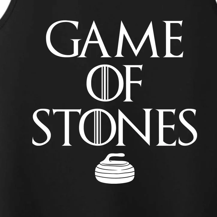 Game Of Stones Curler Parody Performance Tank