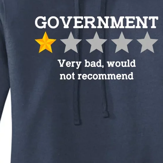 Government One Star Very Bad Would Not Recommend Women's Pullover Hoodie