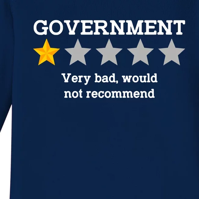 Government One Star Very Bad Would Not Recommend Baby Long Sleeve Bodysuit