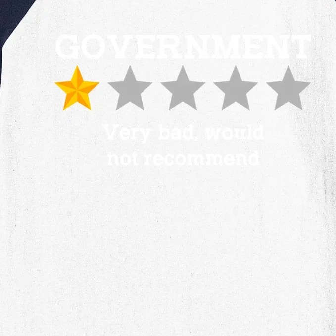 Government One Star Very Bad Would Not Recommend Baseball Sleeve Shirt