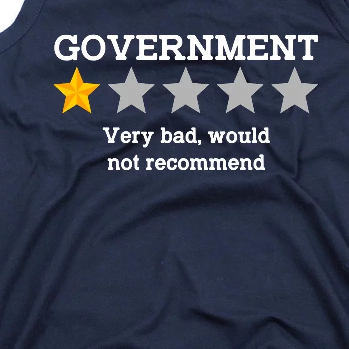 Government One Star Very Bad Would Not Recommend Tank Top