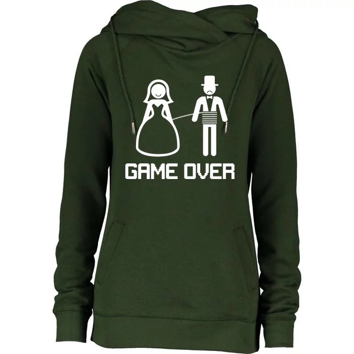 Game Over Stag Party Cult Womens Funnel Neck Pullover Hood