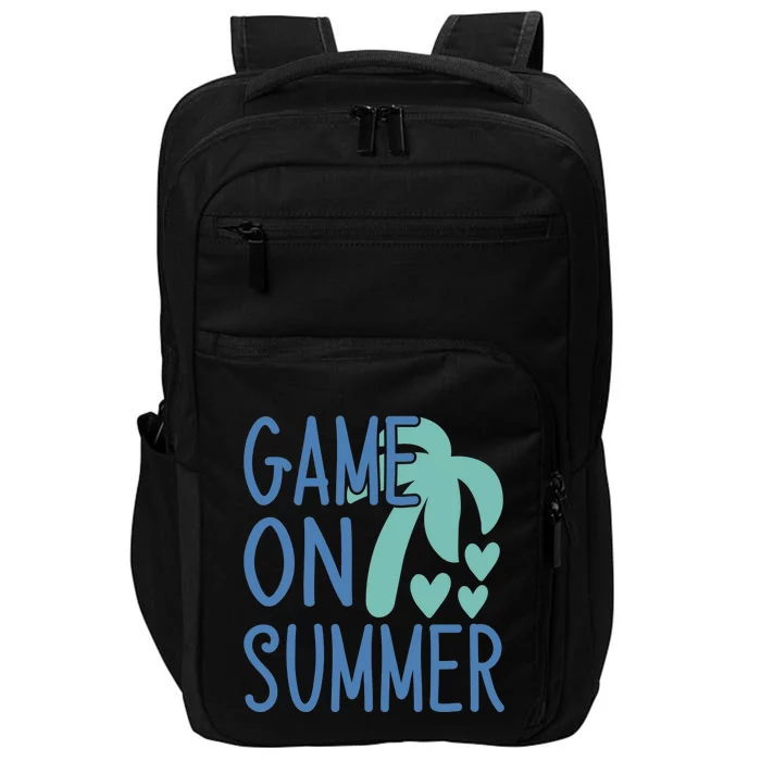 Game On Summer Beach Retro Tropical Summer Cool Gift Impact Tech Backpack