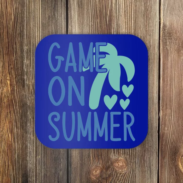 Game On Summer Beach Retro Tropical Summer Cool Gift Coaster