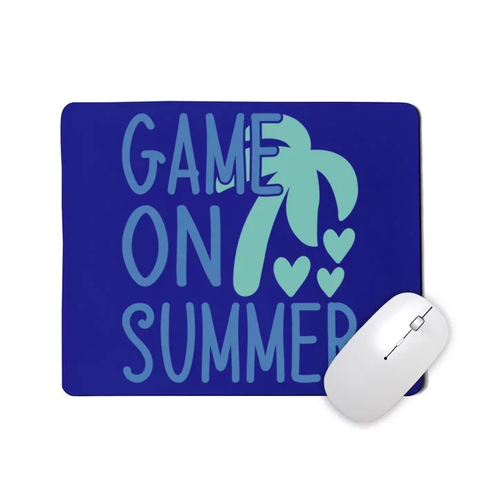 Game On Summer Beach Retro Tropical Summer Cool Gift Mousepad