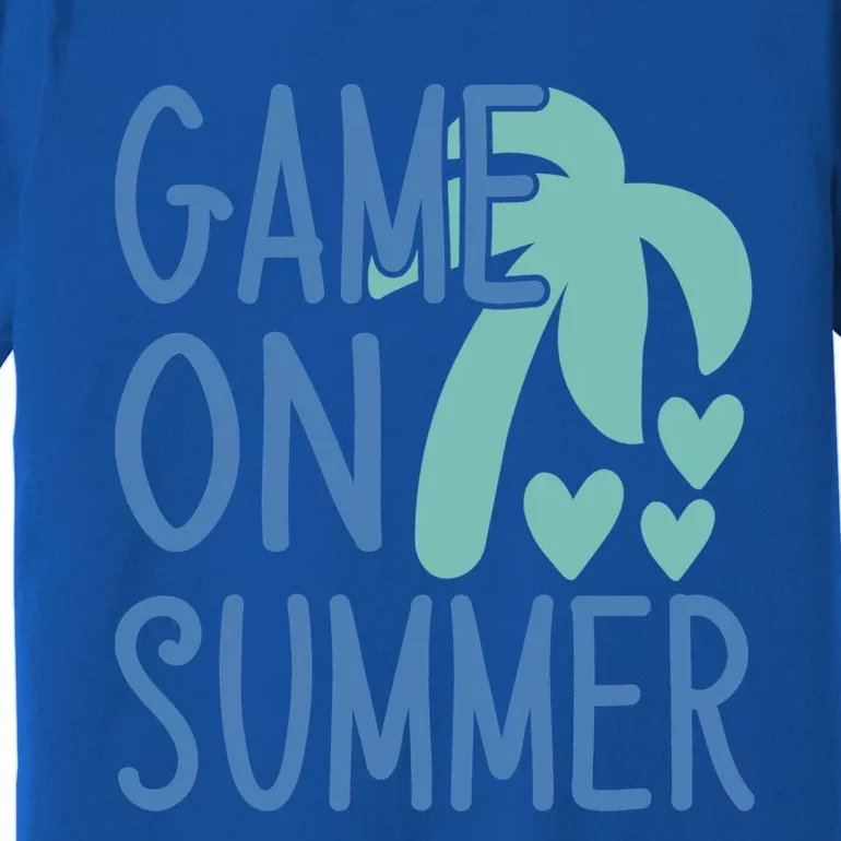 Game On Summer Beach Retro Tropical Summer Cool Gift Premium T-Shirt