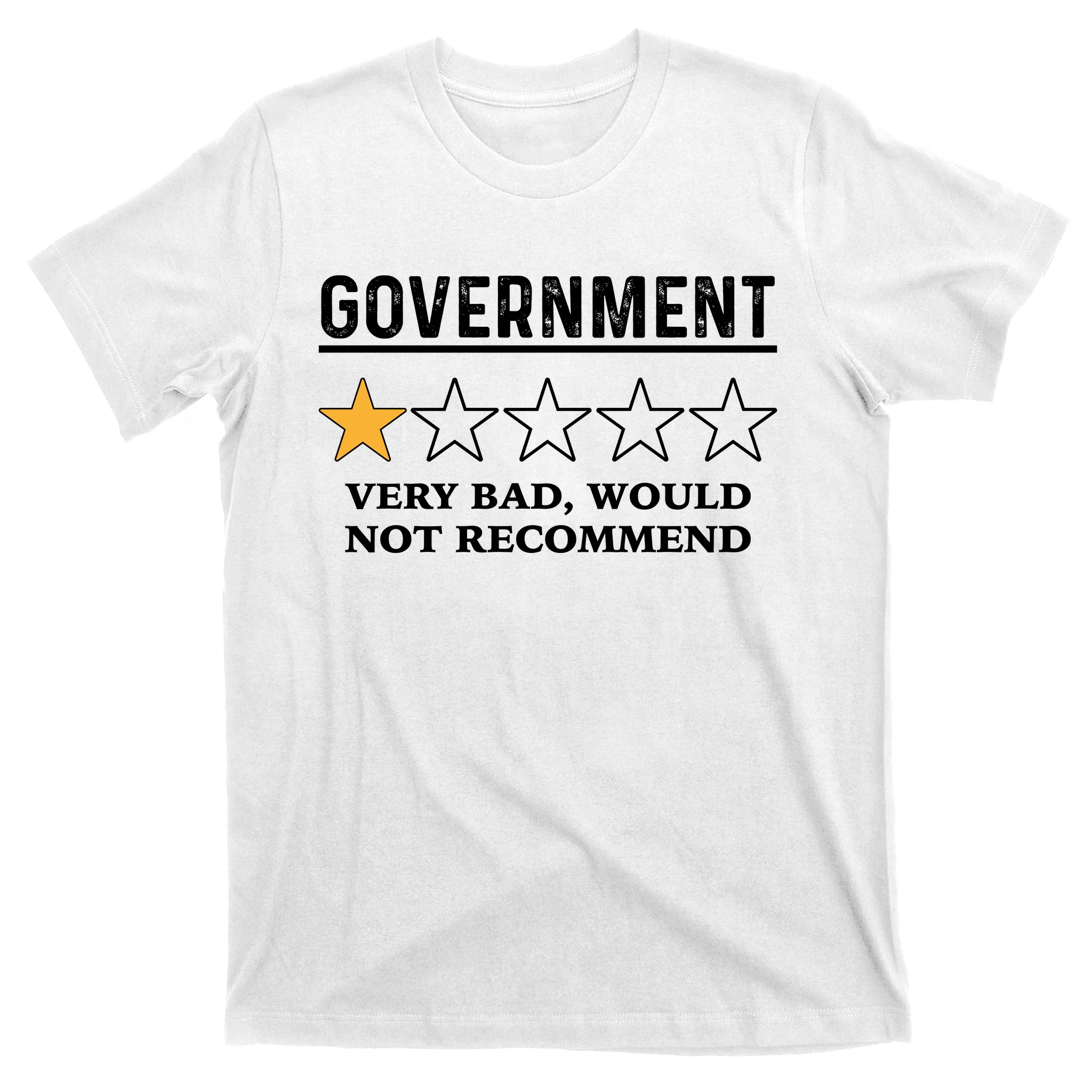 Government One Star Very Bad Would Not Recommend Shirt Funny Government One  Star T-Shirt | TeeShirtPalace