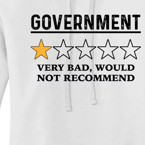 Government One Star Very Bad Would Not Recommend Shirt Funny Government One Star Women's Pullover Hoodie