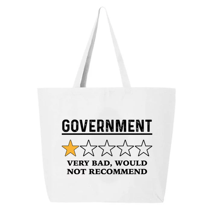 Government One Star Very Bad Would Not Recommend Shirt Funny Government One Star 25L Jumbo Tote