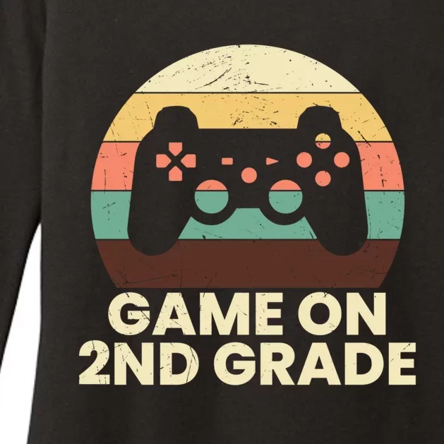 Game On Second Grade Gamer Cute 2Nd Grade Gift Womens CVC Long Sleeve Shirt