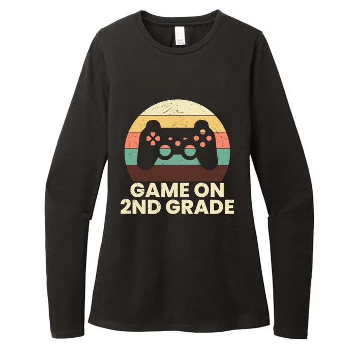 Game On Second Grade Gamer Cute 2Nd Grade Gift Womens CVC Long Sleeve Shirt