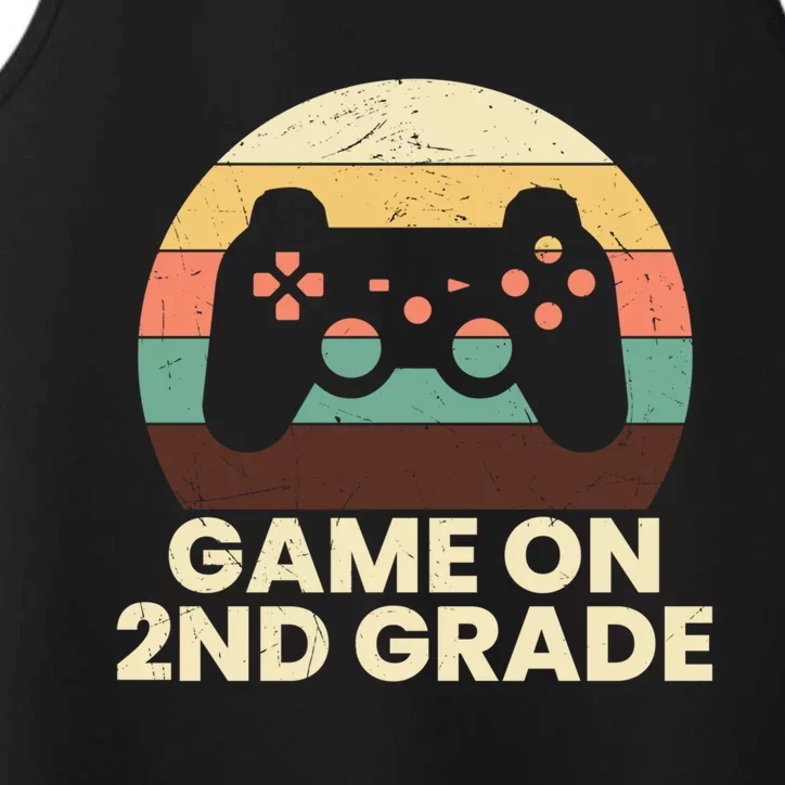 Game On Second Grade Gamer Cute 2Nd Grade Gift Performance Tank