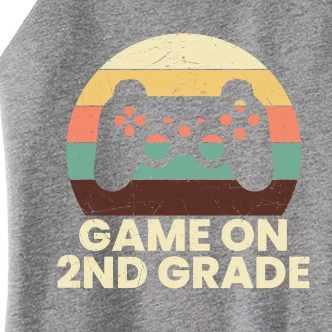 Game On Second Grade Gamer Cute 2Nd Grade Gift Women’s Perfect Tri Rocker Tank