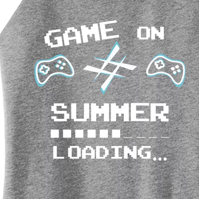 Games On Summer Loading Last Day Of School Summer Video Game Cute Gift Women’s Perfect Tri Rocker Tank