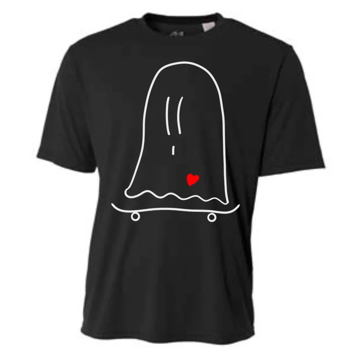 Ghost On Skateboard: Hauntingly Rad Adventures Gift Cooling Performance Crew T-Shirt