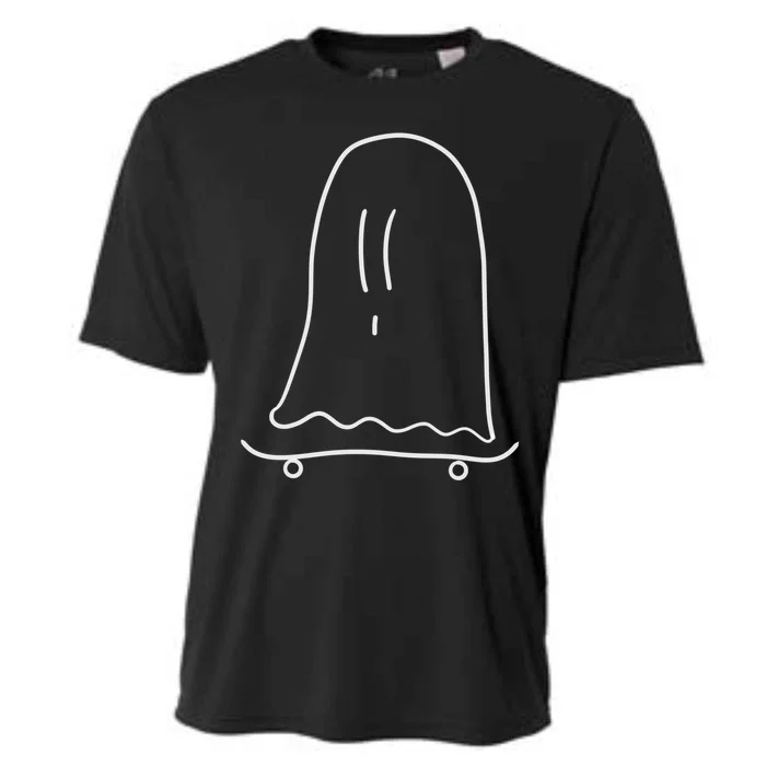 Ghost On Skateboard: Hauntingly Rad Adventures Gift Cooling Performance Crew T-Shirt