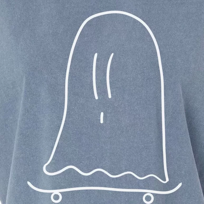 Ghost On Skateboard: Hauntingly Rad Adventures Gift Garment-Dyed Women's Muscle Tee