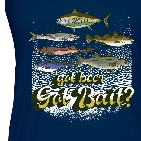 Got Beer Got Bait Fishing Ladies Essential Flowy Tank