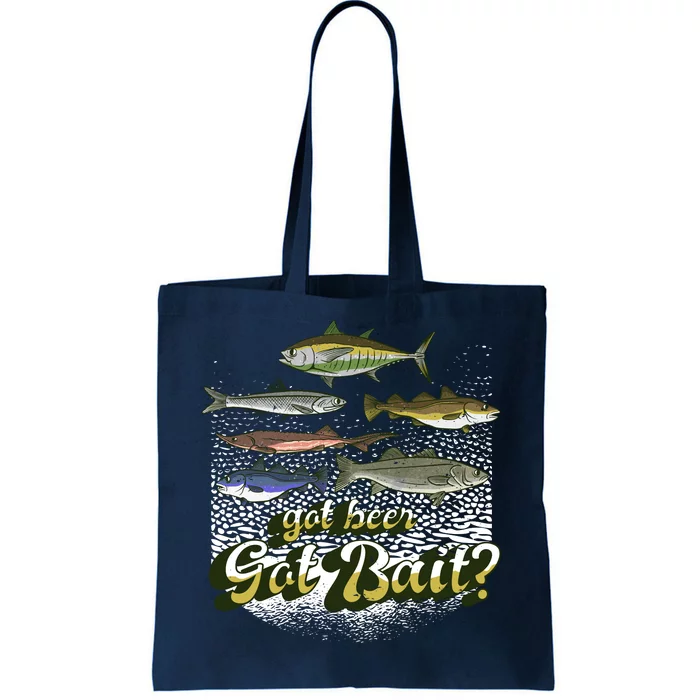 Got Beer Got Bait Fishing Tote Bag