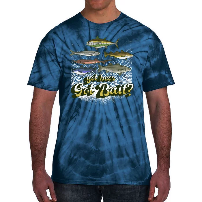 Got Beer Got Bait Fishing Tie-Dye T-Shirt