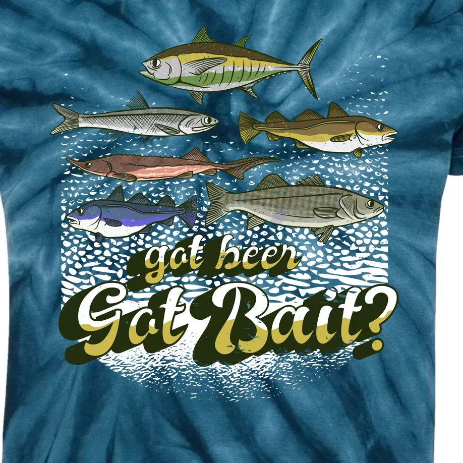 Got Beer Got Bait Fishing Kids Tie-Dye T-Shirt