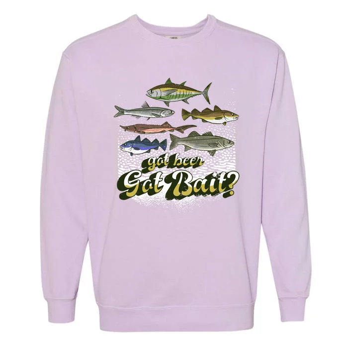 Got Beer Got Bait Fishing Garment-Dyed Sweatshirt