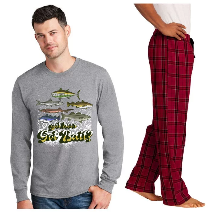 Got Beer Got Bait Fishing Long Sleeve Pajama Set