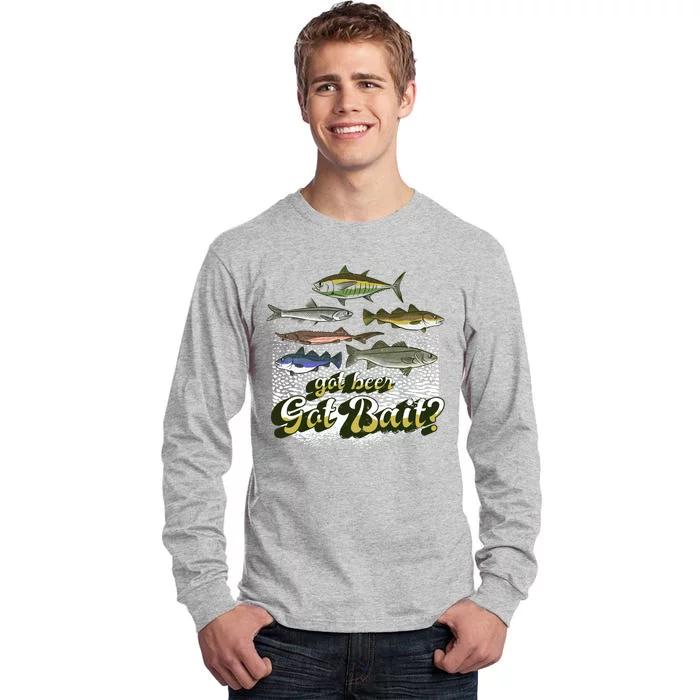 Got Beer Got Bait Fishing Tall Long Sleeve T-Shirt