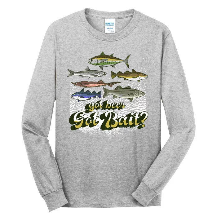 Got Beer Got Bait Fishing Tall Long Sleeve T-Shirt