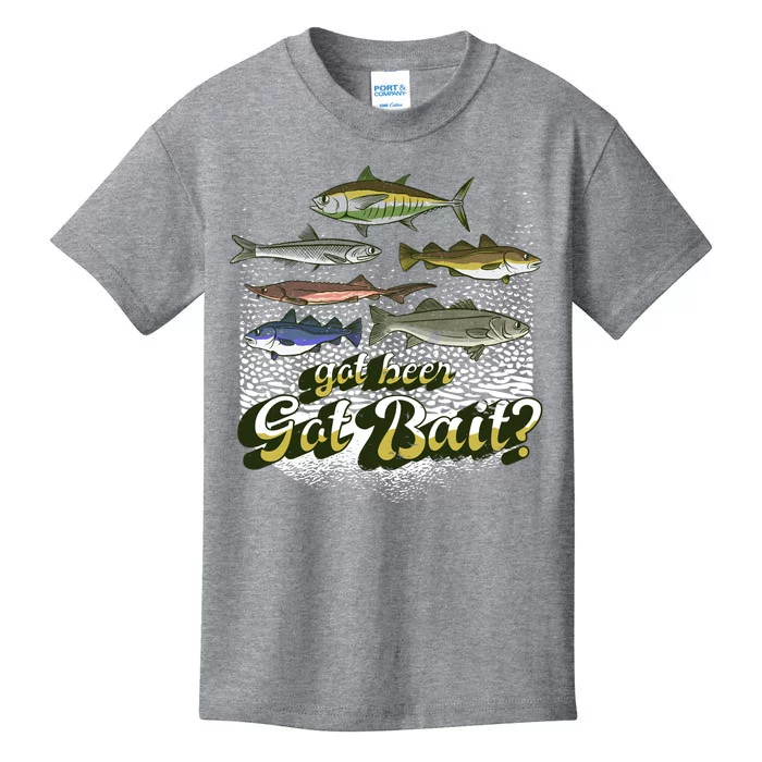 Got Beer Got Bait Fishing Kids T-Shirt