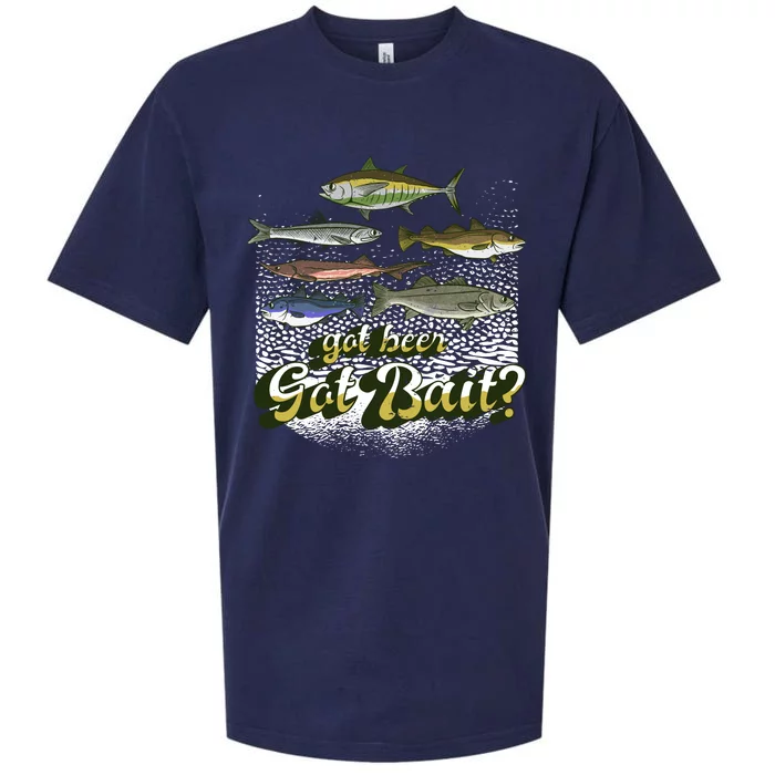 Got Beer Got Bait Fishing Sueded Cloud Jersey T-Shirt