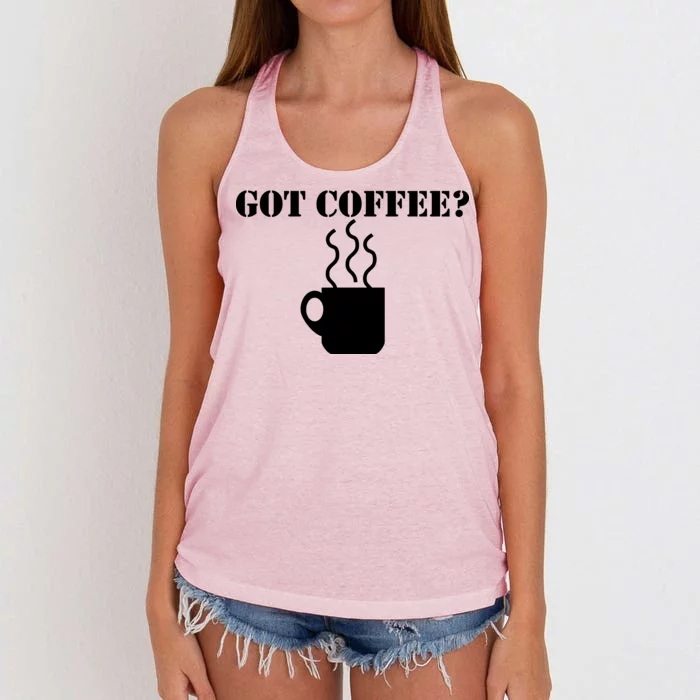 Got Coffee? Women's Knotted Racerback Tank