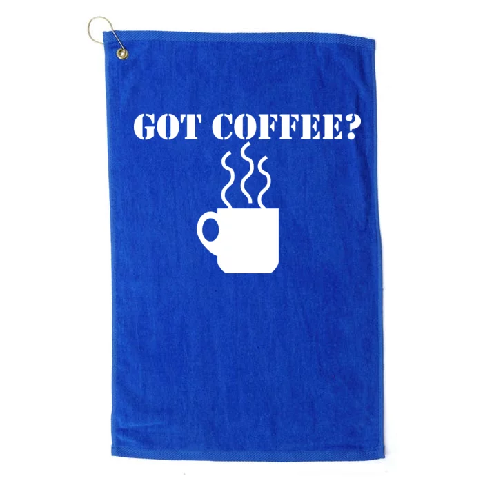 Got Coffee? Platinum Collection Golf Towel