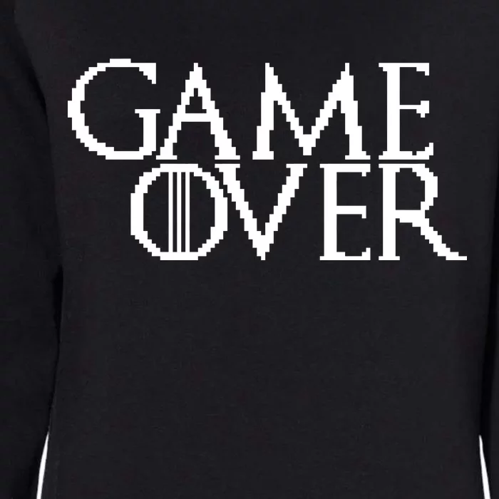 GOT Game Over Pixel Womens California Wash Sweatshirt