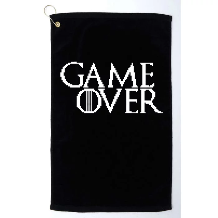 GOT Game Over Pixel Platinum Collection Golf Towel