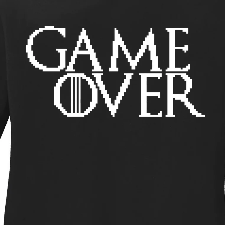 GOT Game Over Pixel Ladies Long Sleeve Shirt