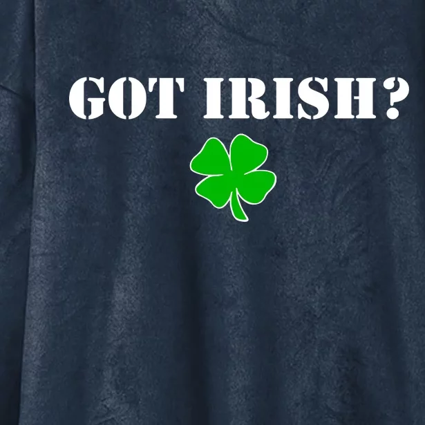 Got Irish? Cloverleaf Hooded Wearable Blanket