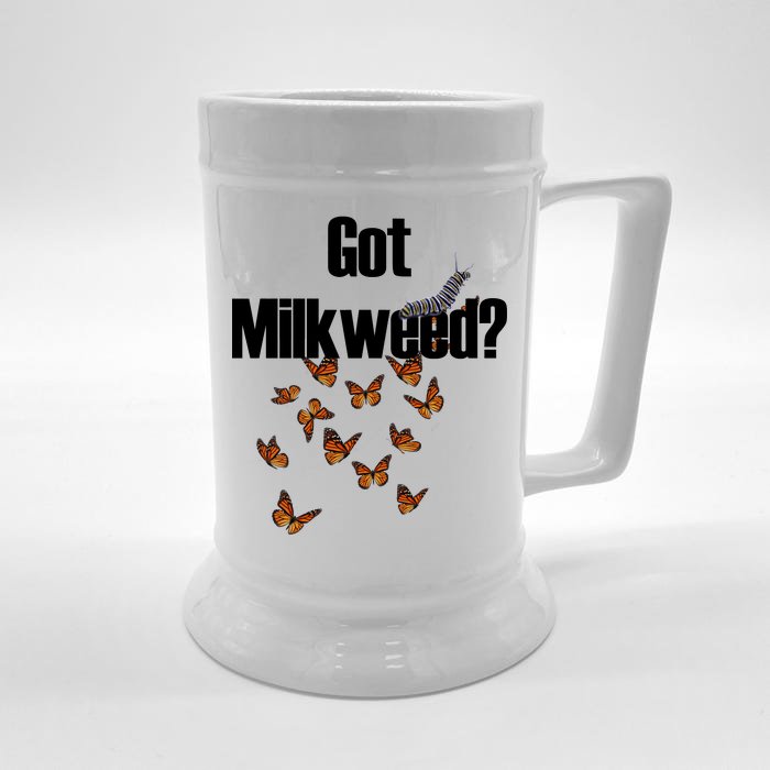 Got Milkweed? Front & Back Beer Stein