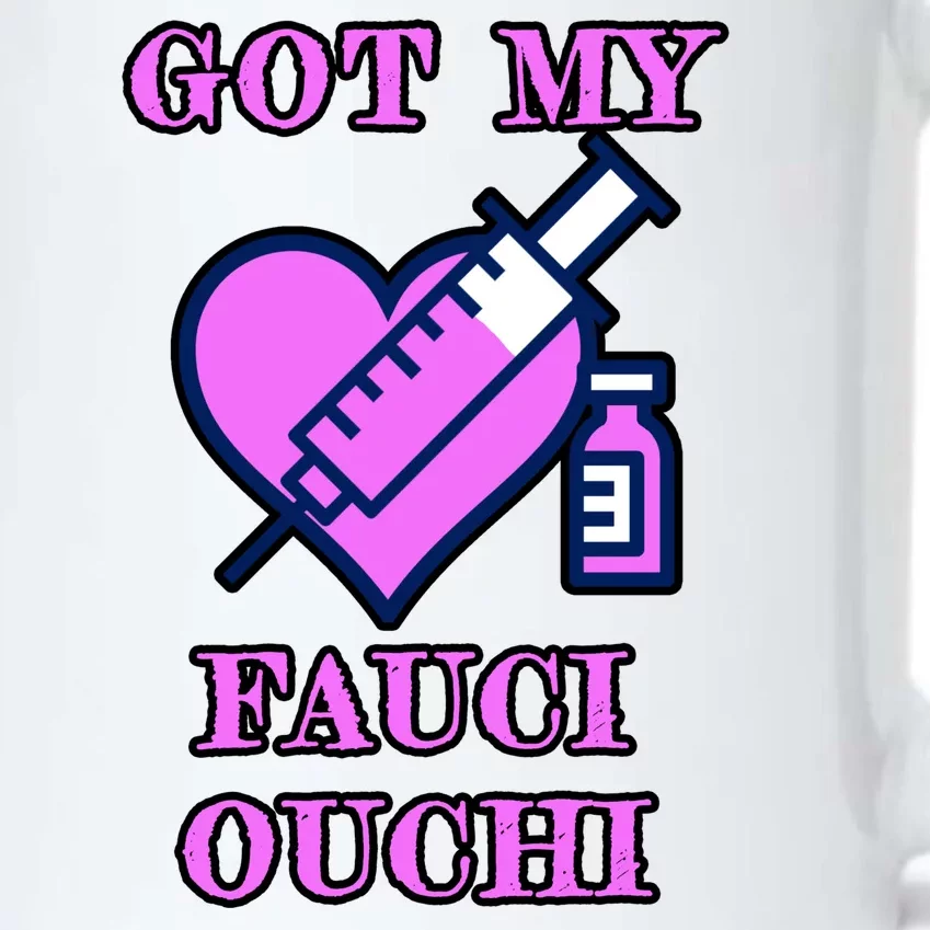 Got My Fauci Ouchi Vaccine Shot Vaccinated Black Color Changing Mug