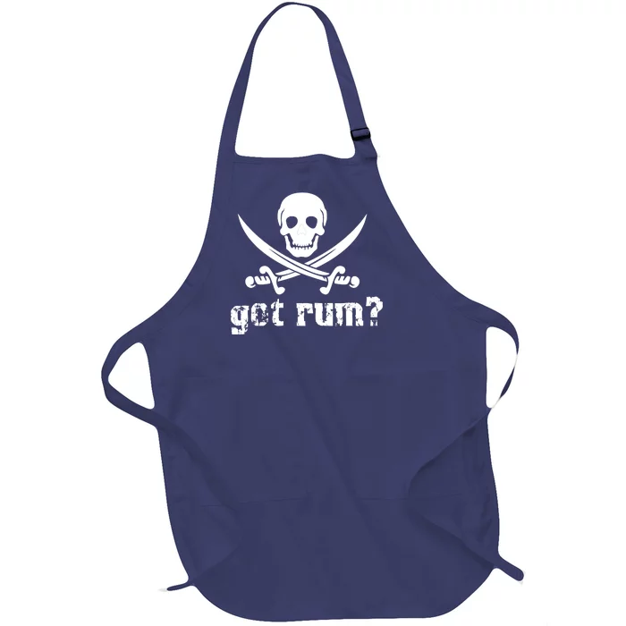 Got Rum? Full-Length Apron With Pocket