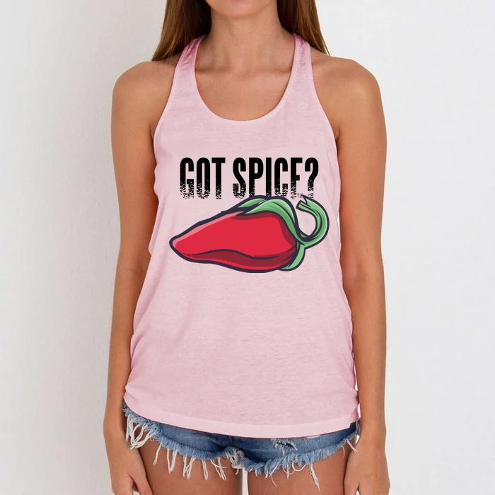 Got Spice? Women's Knotted Racerback Tank