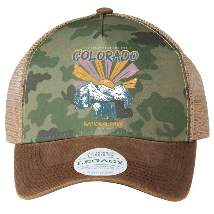 Greatest Of The World Colorado National Park Since 1990 Legacy Tie Dye Trucker Hat