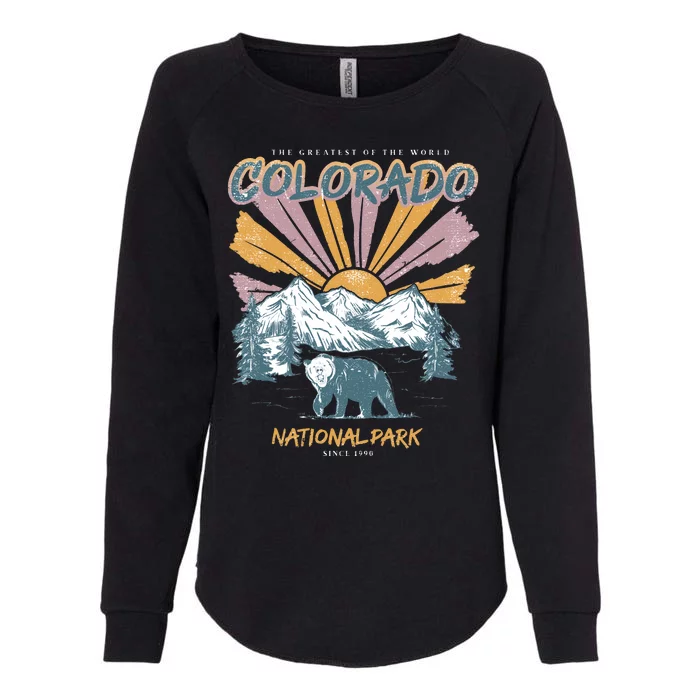 Greatest Of The World Colorado National Park Since 1990 Womens California Wash Sweatshirt