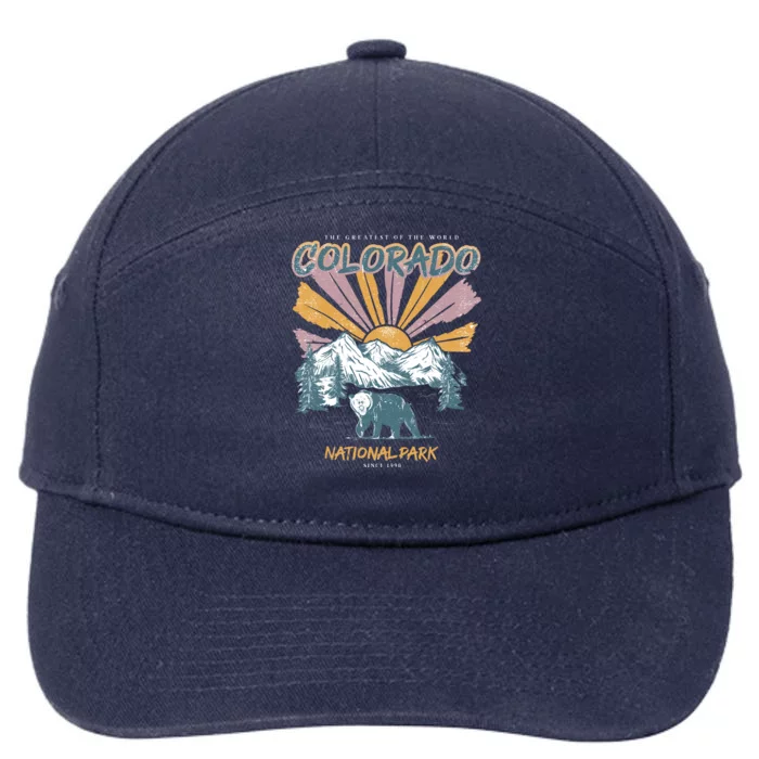 Greatest Of The World Colorado National Park Since 1990 7-Panel Snapback Hat