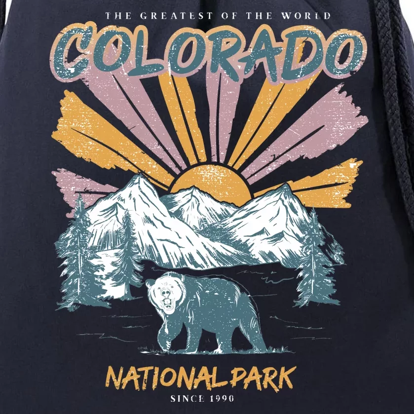 Greatest Of The World Colorado National Park Since 1990 Drawstring Bag